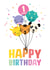 Balloonimals 1st Birthday Card created by Macie Dot Doodles