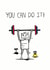 Exercise Encouragement Good Luck Card 4359 created by Debmon Design