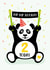 Panda 2nd Birthday Card created by Macie Dot Doodles