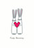 Cute Bunny Anniversary Card - Bunnies - Hoppy - Hoppy Anniversary created by Hoppy Bunnies