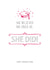 she believed Graduation Card 4531 created by Prairie Chick Prints