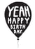 balloon Typography Birthday Card 5424 created by Nic Farrell