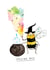 Funny Good Luck Card - Spelling Bee Pun created by Jelly Armchair