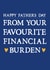 Favourite financial burden Father's Day card created by Zoe Brennan