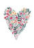 Pretty Floral Anniversary Card / Engagement Card / Valentines Day Card / Just To Say Card - Flowers - Heart created by Louise Jewell