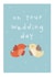 Wedding day love birds created by Roisin Cafferty