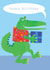 Cute Birthday Card - Crocodile - Presents created by Kali Stileman