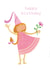 birthday card, happy birthday, princess, pretty and traditional created by Kali Stileman
