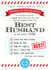 Cute Birthday Card - Husband - Award Of Excellence - Best Husband In The World Ever created by Eskimo Kiss Designs