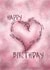 pink heart Birthday Card 25928 created by andersonartstudio