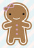 gingerbread girl Birthday Card 28344 created by Asking For Trouble
