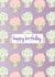 cupcakes girl Birthday Card 5442 created by Lubelu London