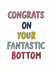 congrats bottom Love & Friendship Card 5219 created by Veronica Dearly