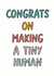 congrats Typography New Baby Card 5230 created by Veronica Dearly