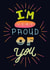 Proud neon Congratulations Card 1007 created by Omar Calvario