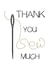 thanks sew Thank You Card 5114 created by CushoPeas