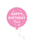 Pink balloon Nan birthday card created by Cookie Design