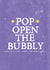 Pop open the bubbly card created by Zoe Brennan