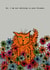 cat flowers Humour Card 5173 created by Corrina Rothwell