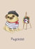 pug dog Just because Card 1755 created by Katie Corrigan