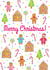christmas gingerbread Christmas Card 28502 created by Hazel Fisher Creations