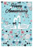 Cute Crafty Anniversary Card - Swans - Happy Anniversary created by michael cheung