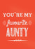 Aunty favourite Birthday Card 4214 created by Ilka Dickens