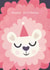 lion pink Birthday Card 1852 created by Claire Stamper