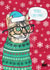 funny jumper Christmas Card 23932 created by Rose Hill Designs