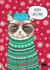 Grumpy cat meme Christmas card created by Rose Hill Designs