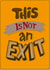 exit lettering Card 22149 created by David Bombai