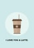 latte coffee Love & Friendship Card 29282 created by Luke Shepherd