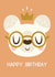 bear glasses Birthday Card 24526 created by Claire Stamper