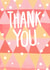 pink bright Thank You Card 1854 created by Claire Stamper