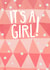 girl baby New Baby Card 1856 created by Claire Stamper