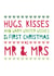 First Christmas as Mr & Mrs Christmas card created by Bow & Bell