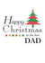 Xmas tree The best Dad Chistmas card created by Gellie Design