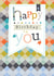 Classic Birthday Card - For Him - Typography created by YTR Studios (Yasmin Tara)