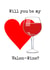 Valentine Wine Valentines Day Card 25466 created by Doodle Dot Design Co