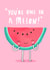 Cute Puns Thank You Card 2128 created by Charly Clements