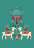 reindeer contemporary Christmas Card 1678 created by Jessica Hogarth