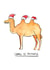 Funny Christmas Card - Camel Pun Camel Ye Faithful created by Jelly Armchair