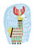 Christmas Llama Christmas Card 23041 created by Josh Cleland