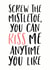 Kiss me anytime Christmas card created by Sweetlove Press