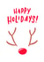 Happy Holidays from Your Friend Rudolph created by Marla Makes Stuff