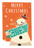 snow scarf Christmas Card 23738 created by Daviz