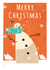 snowman scarf Christmas Card 23739 created by Daviz
