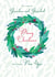 To a Special Grandma and Grandad - Wreath - Pretty - Happy New Year - Modern - Christmas Wreath - Christmas and New Year Card created by Rebecca Prinn
