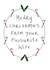 merry favourite Christmas Card 6140 created by Rachel Storey Illustration