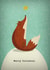 fox xmas Christmas Card 26834 created by LATTE DESIGN